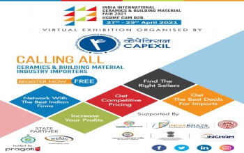 INDIA INTERNATIONAL CERAMICS & BUILDING MATERIAL FAIR-CUM-B2B 2021 (27-29 April 2021)